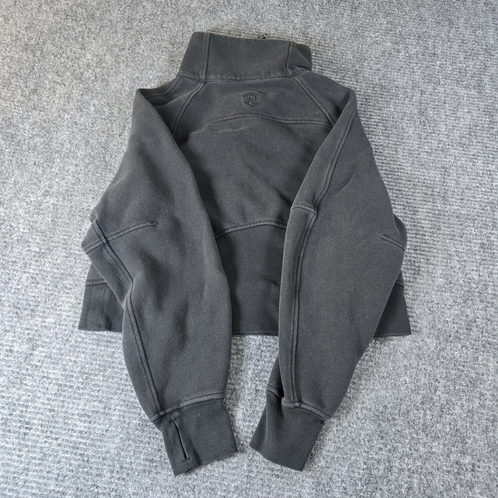 Lululemon Scuba‎ Oversized Cropped Black Half Zip Women's Pullover XS/S